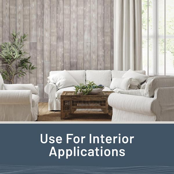 1 in. x 6 in. x 8 ft. Charred Wood Smoke White Pine Shiplap Board (4-Pack)