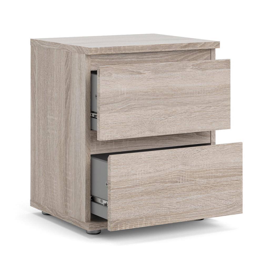 Truffle 2-Drawer Handle-Free Nightstand