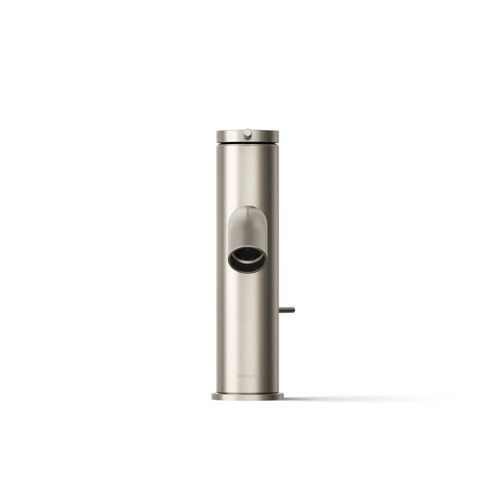 Components Brushed Nickel Single-Handle Low-Arc Bathroom Faucet