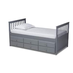 Trine Grey Twin Daybed with Trundle