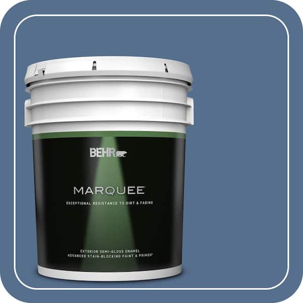 BEHR MARQUEE 5 gal. #PPF-47 Porch Song Semi-Gloss Enamel Exterior Paint & Primer