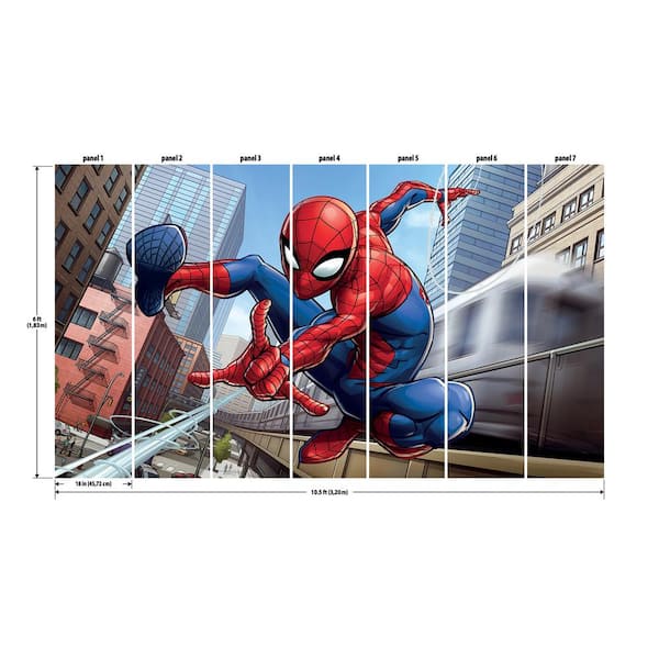 Superhero Spider and His Amazing Friends Wallpaper Peel Stick