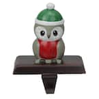 6 in. Owl in a Winter Hat Christmas Stocking Holder