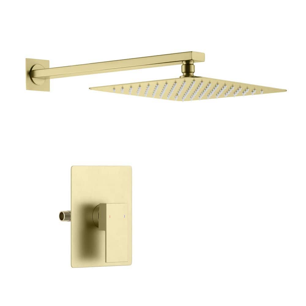 1-Handle 1-Spray Shower Faucet 1.8 GPM with Corrosion Resistant, Pressure Balance Wall Mount in Brushed Gold price history on PriceWatchPro