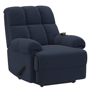 Navy Blue Padded Recliner Massage Chair