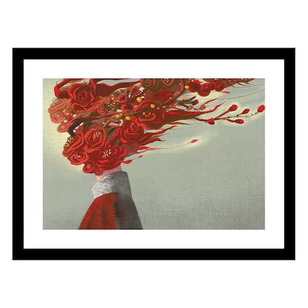 VENICE BEACH Collections Beauty From within Flowerhead by Unknown 1-Piece Framed Graphic Print Abstract Poster Art Print 18 in. x 14 in.