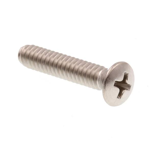 Hillman 4018 10-24 x 1-1/4 in. Stainless Steel Oval Head Phillips Machine Screw (15-Pack Hillman 4018 10-24 x 1-1/4 in. Stainless Steel Oval Head Phillips Machine Screw (15-Pack