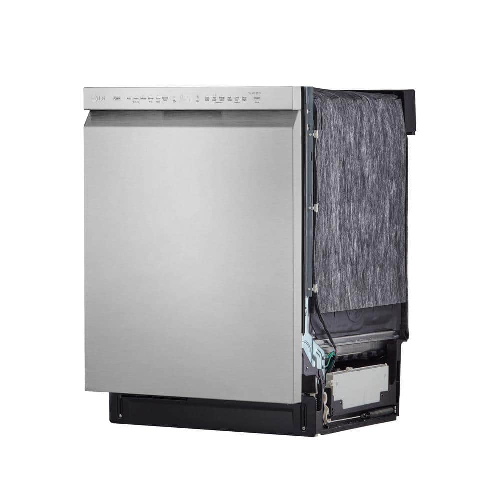 LG 24" QuadWash Dynamic Dry Energy Star Dishwasher in Printproof Stainless Steel