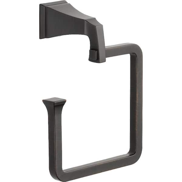 Delta Dryden Wall Mount Square Open Towel Ring Bath Hardware