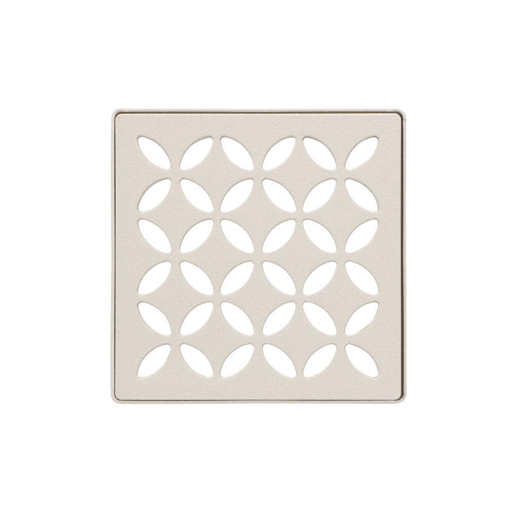 Kerdi-Drain 4 in. Ivory Floral Drain Grate Floor Drain Installation Kit Accessory price history on PriceWatchPro