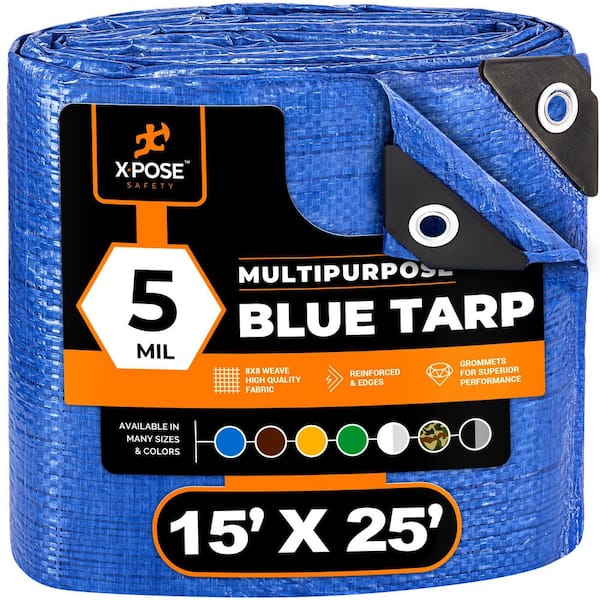 5 mil 15 ft. W x 25 ft. L Better Blue General Purpose Tarp
