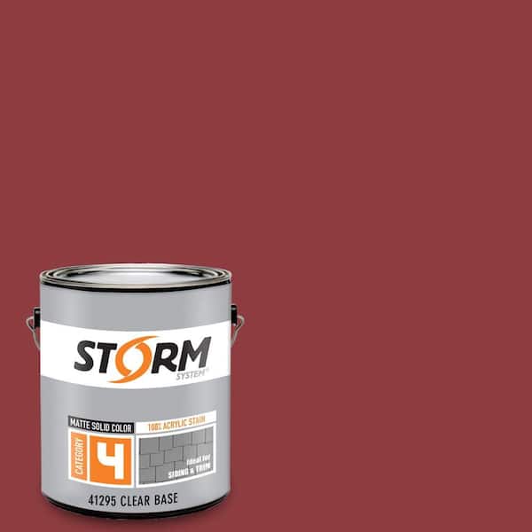 Storm System Category 4 1 gal. Spilled Wine Matte Exterior Wood Siding 100% Acrylic Latex Stain