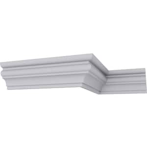 SAMPLE - 1-7/8 in. x 12 in. x 2-7/8 in. Polyurethane Asa Smooth Crown Moulding