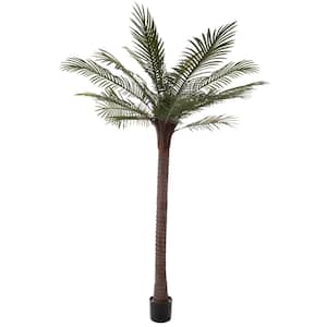6.5 ft. Artificial Robellini Palm Tree - Potted Faux Tropical Floor Plant with Natural Looking Greenery