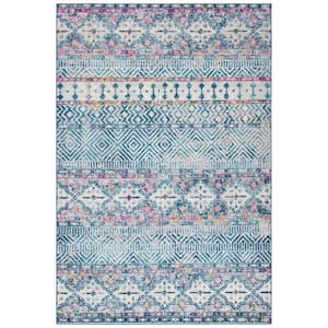 Madison Denim Blue/Purple 9 ft. x 12 ft. Area Rug