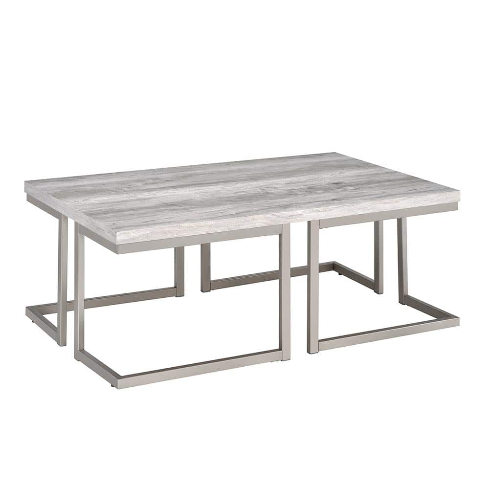 Steve Silver David 48 in. Gray Large Rectangle Wood Coffee Table DI100C