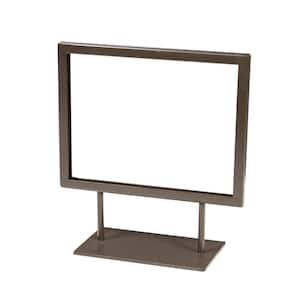 Linea 5.5 in. L x 7 in. H Statuary Bronze Counter-Top Sign Holder