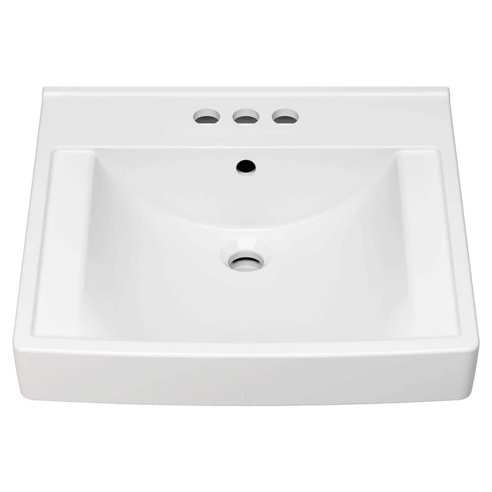 Decorum 21'' White Ceramic Wall-Mount Bathroom Sink