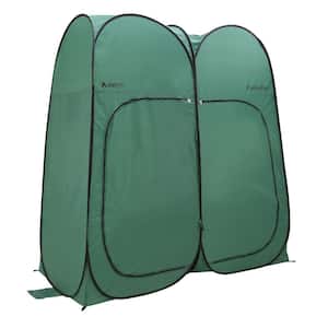 Two Room Pop Up Pod Double Changing Rooms Privacy Tent, Instant Portable Outdoor Shower Tent, Camp Toilet, Nursing, Rain