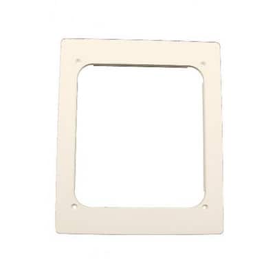 Low Profile Frame for use with REB (Recessed Entertainment Box), White