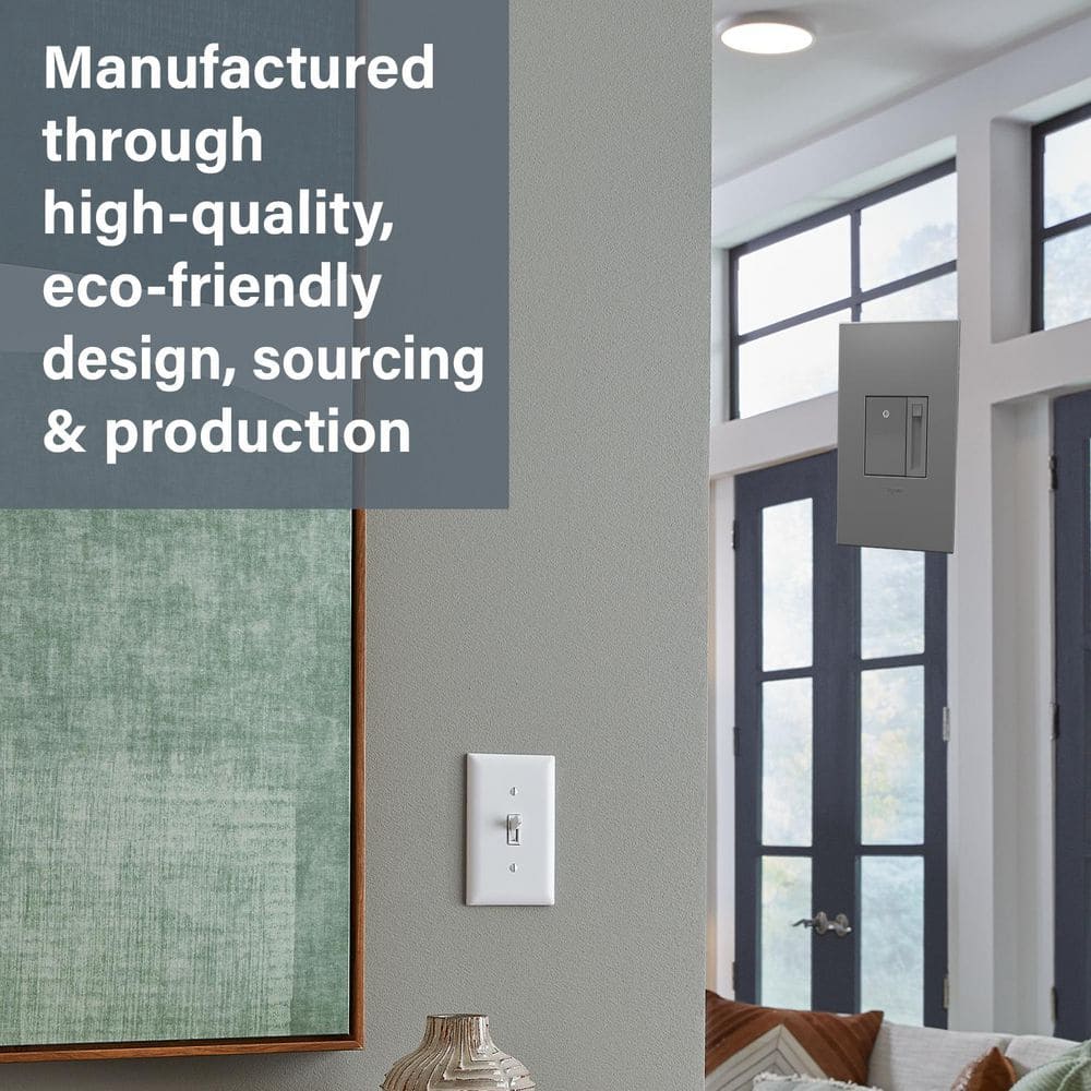 White Matte Advanced LED Dimmer Switch, Single-Pole/3-Way