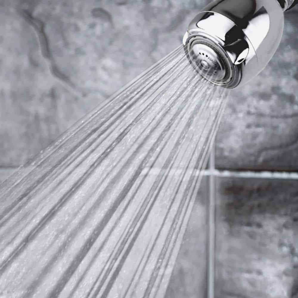 Earth Chrome Adjustable Wall Mounted Shower Head