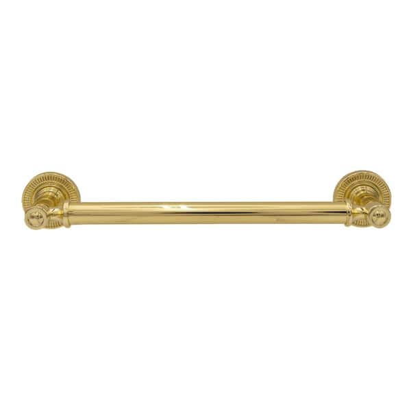 Minted 6 in. (152 mm) Center-to-Center Traditional Polished Gold Bar Drawer Pull