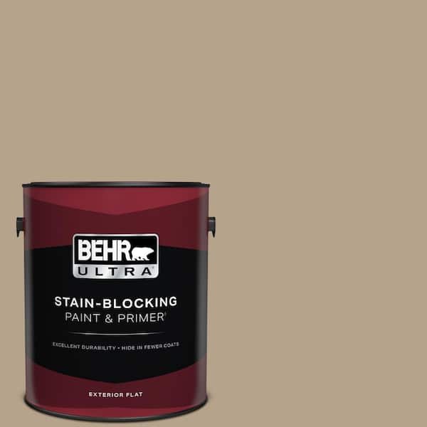 BEHR ULTRA 1 gal. #ECC-53-2 Wild Rye Flat Exterior Paint & Primer