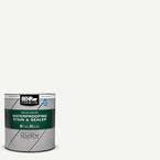 1 qt. White Base Solid Color Waterproofing Exterior Wood Stain and Sealer