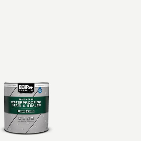 BEHR PREMIUM 1 qt. #PFC-63 Slate Gray Solid Color Waterproofing Exterior  Wood Stain and Sealer 501304 - The Home Depot