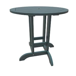 Sequoia Professional Nantucket Blue Plastic Counter-Height Outdoor Dining Table