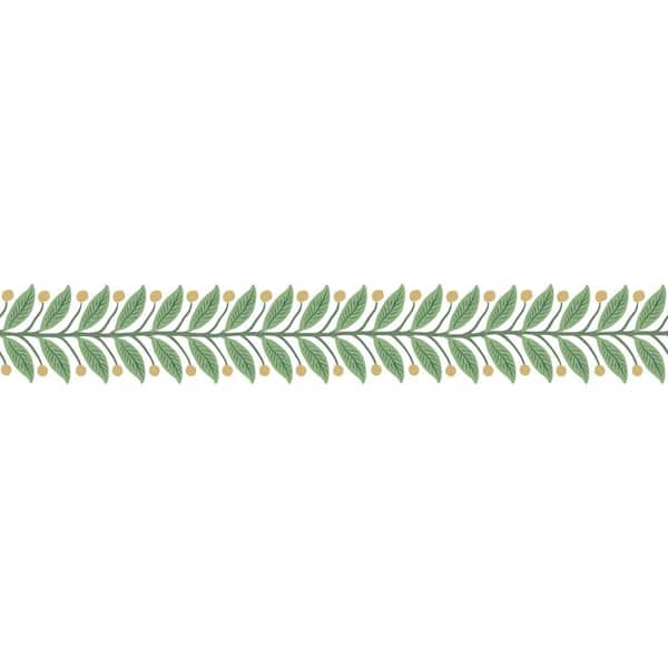 Green Garden Matte Paper Non-Pasted Wallpaper Border