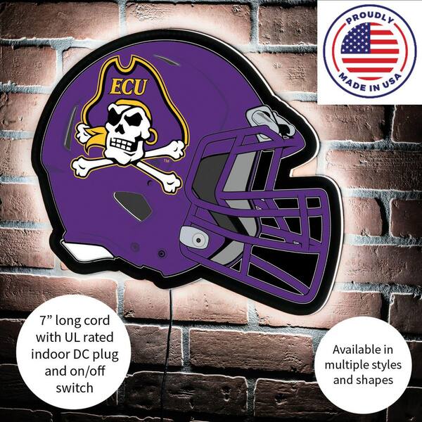 Evergreen East Carolina University Helmet 19 in. x 15 in. Plug-in LED  Lighted Sign 8LED915HMT - The Home Depot