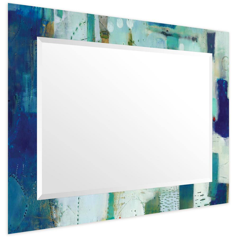 Sue Jachimiec-Inspired Frameless Beveled Glass Wall Mirror 30x40