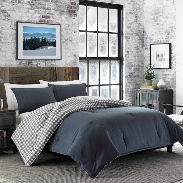 Kingston Plaid Reversible Cotton Comforter Set