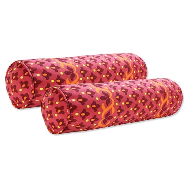 Phewnyzo 6 in. x 20 in. x 6 in. Outdoor Waterproof Decorative Bolster Pillows with Inserts for Outdoor Fade Resistant Neck Roll