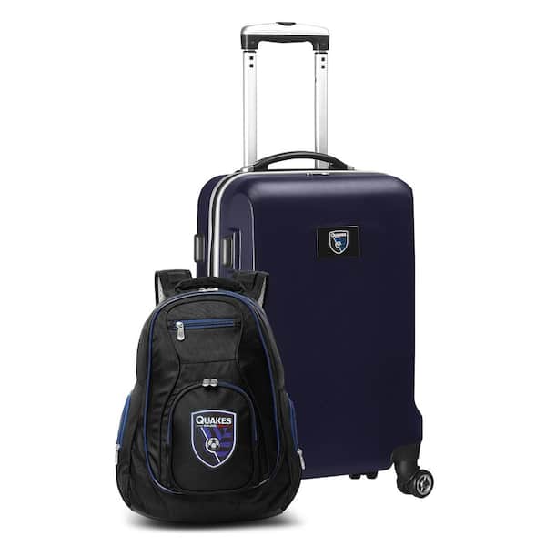 Mojo San Jose Earthquakes 21 in. Deluxe 2-Piece Backpack and Carry-on Set- Navy