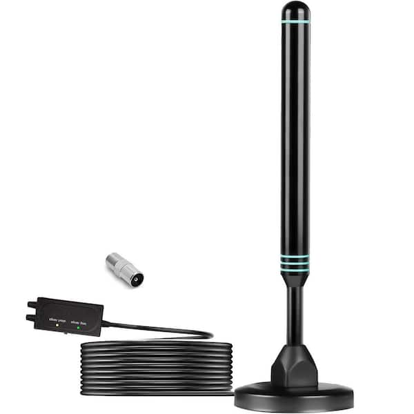 EKIEUDL Indoor and Outdoor TV Antenna for Smart Television Long Range HD Reception Supports 4k 1080p Local Channels Blue