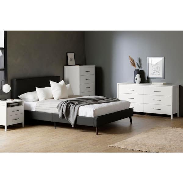 Gravity Pure White 21.75 in. Nightstand