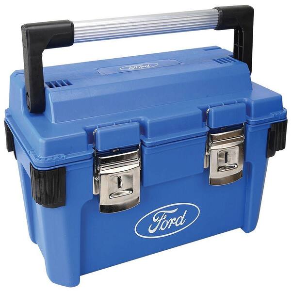 Ford 19.7 in. x 10.8 in. x 10.4 in. Tool Box HD Plastic