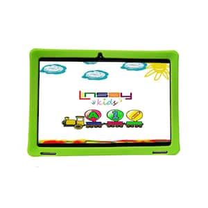 10.1 in. 1280x800 IPS 2GB RAM 32GB Storage Android 12 Tablet with Green Kids Defender Case