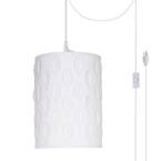 Spider x Shade in Off White, Aspen Creative 76021 One-Light Pendant with Rectangular Hardback Shaped x 10 Off Cotton 10 + 16 8 + 14 Spider x Shade in Off White, Aspen Creative 76021 One-Light Pendant with Rectangular Hardback Shaped x 10 Off Cotton 10 + 16 8 + 14