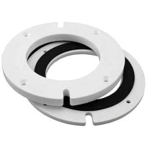 6-13/16 in. x 1/4 in. x 1/2 in. H Complete Plastic Closet Flange Extension Kit with Gasket Less Bolts