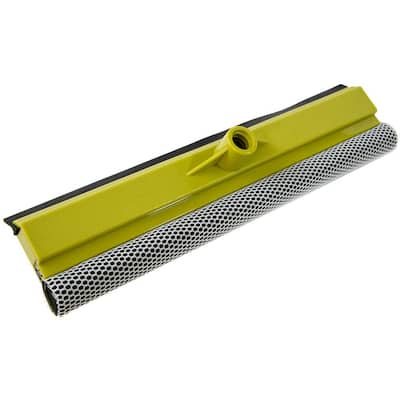 14.5 in. Car Window Squeegee and Washer Auto Squeegee for use with Threaded Extension Pole (Extension Pole Not Included)