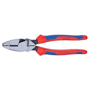 9 in. High Leverage New England Style Linemans Pliers with Comfort Grip Handle