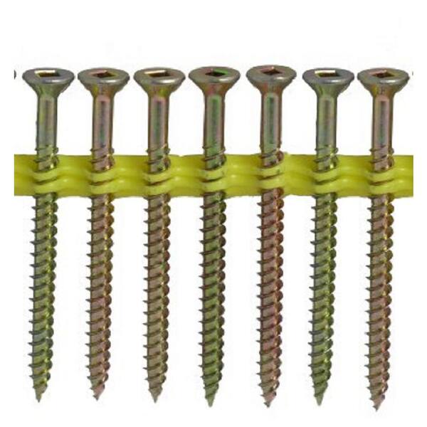 Simpson Strong-Tie #8 x 3 in. Strong Square Drive Flat Head WSNTL Subfloor Collated Screws (1,000-Pack)