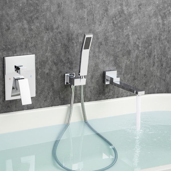 Single Handle 1 -Spray Shower Faucet 2.5 GPM with Pressure Balance Anti Scald in Chrome