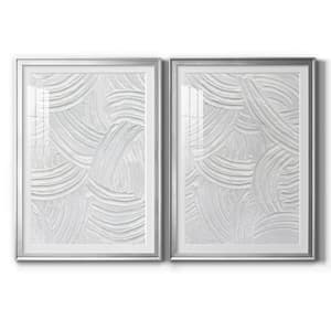 Sandstone Grooves I by Wexford Homes 2-Pieces Framed Abstract Paper Art Print 18.5 in. x 24.5 in.