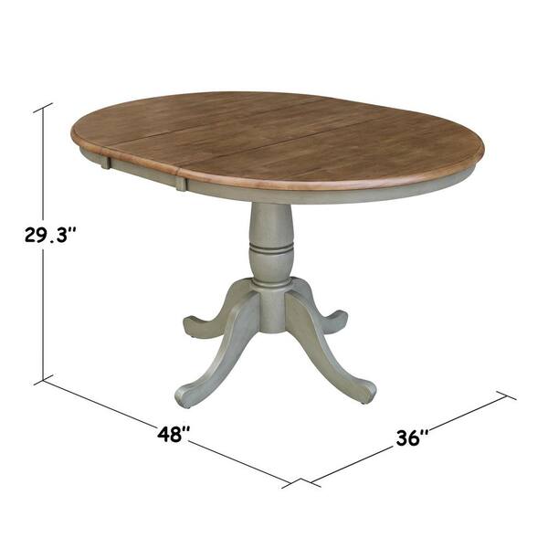 36 x 48 pedestal table