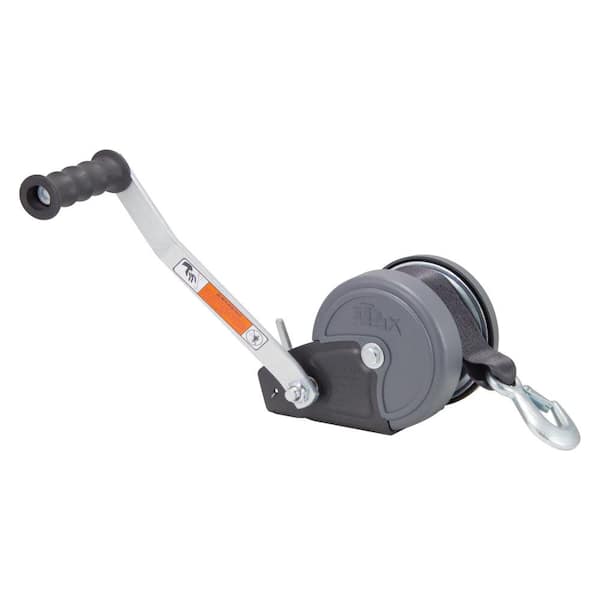 Dutton-Lainson Trailer Winch with Strap - 9.5 in. Handle, 1500 lb.